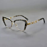 Tide Retro Cat Eye Glasses Frame