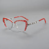 Tide Retro Cat Eye Glasses Frame