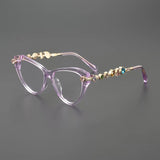 Ruby Vintage Rhinesotne Cat Eye Glasses Frame