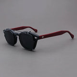 Ted Acetate Glasses Frame With sunglasses Clips