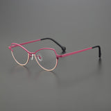 Janan Cat Eyes Titanium Glasses Frame