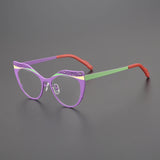 Mairia Titanium Cat Eye Glasses Frame