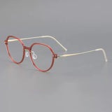 Donnalyn Ultra light Titanium Geometric Glasses Frame