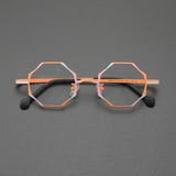 Saku Titanium Geometric Glasses Frame