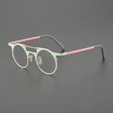 Eden Titanium Round Glasses Frame