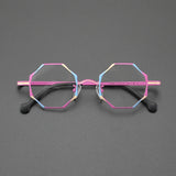 Saku Titanium Geometric Glasses Frame