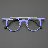 Eden Titanium Round Glasses Frame