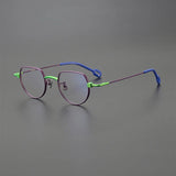 Desire Titanium Geometric Glasses Frame