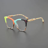 Olita Multicolor Square Acetate Glasses Frame