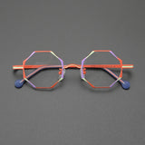 Saku Titanium Geometric Glasses Frame