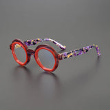 Bates Retro Round Acetate Glasses Frame