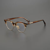 Mandek Browline Acetate Glasses Frame