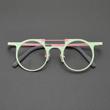 Eden Titanium Round Glasses Frame