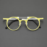 Eden Titanium Round Glasses Frame