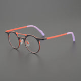 Eden Titanium Round Glasses Frame
