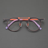 Eden Titanium Round Glasses Frame