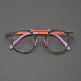 Eden Titanium Round Glasses Frame