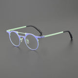 Eden Titanium Round Glasses Frame