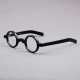 Ace Retro Acetate Glasses Frame Round Frames Southood Black 