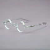 Ace Retro Acetate Glasses Frame Round Frames Southood Clear 