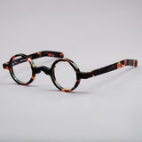 Ace Retro Acetate Glasses Frame Round Frames Southood Leopard 