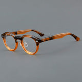 Aeker Retro Acetate Glasses Frame Round Frames Southood Tea Yellow 