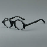 Audun Vintage Round Acetate Frame Round Frames Southood Black 