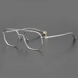 Axl Vintage Pilot Titanium Glasses Frame Aviator Frames Southood Silver 