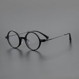 Bardo Vintage Acetate Glasses Frame Round Frames Southood Black gun 
