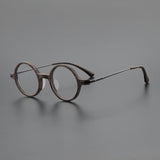 Bardo Vintage Acetate Glasses Frame Round Frames Southood Brown 