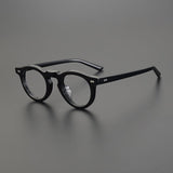 Bartle Round Acetate Glasses Frame Round Frames Southood Black 