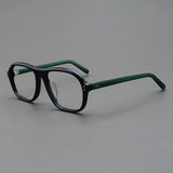 Beal Retro Acetate Eyeglasses Frame Aviator Frames Southood Black Green 