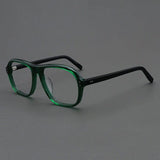 Beal Retro Acetate Eyeglasses Frame Aviator Frames Southood Green Black 