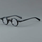 Bert Small Retro Round Acetate Frame Round Frames Southood Black 
