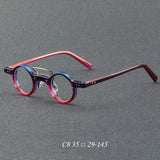 Bert Small Retro Round Acetate Frame Round Frames Southood Purple 