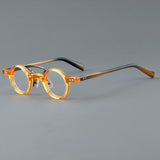 Bert Small Retro Round Acetate Frame Round Frames Southood Yellow 