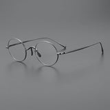 Biron Vintage Round Titanium Eyeglasses Frame Round Frames Southood Gun 