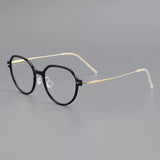 Donnalyn Ultra light Titanium Geometric Glasses Frame