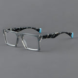 Boston Retro Acetate Glasses Frame Rectangle Frames Southood Gray 