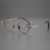 Briar Titanium Vintage Round Eyeglasses Frames Round Frames Southood Bronze 