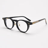 Brice Vintage Acetate Glasses Frames Round Frames Southood Black 