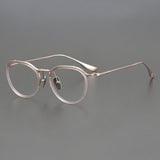 Cain Vintage Titanium Eyeglasses Frame Aviator Frames Southood Rose Gold 