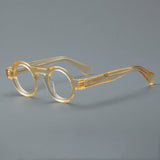 Campos Acetate Round Retro Glasses Frame Round Frames Southood Yellow 
