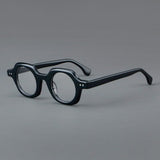Caryl Vintage Acetate Optical Glasses Frame Round Frames Southood Black 