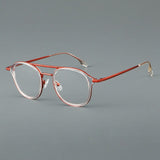 Casey Retro Aviator Glasses Frame Aviator Frames Southood Clear Red 