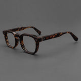 Casper Personalized Acetate Glasses Frame Rectangle Frames Southood Black Leopard 