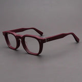 Casper Personalized Acetate Glasses Frame Rectangle Frames Southood Matte Red 
