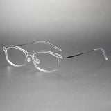 Keychell Ultra light Titanium Geometric Glasses Frame