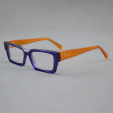 Cooper Vintage Square Acetate Glasses Frame Rectangle Frames Southood Purple Orange 