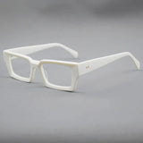 Cooper Vintage Square Acetate Glasses Frame Rectangle Frames Southood White 